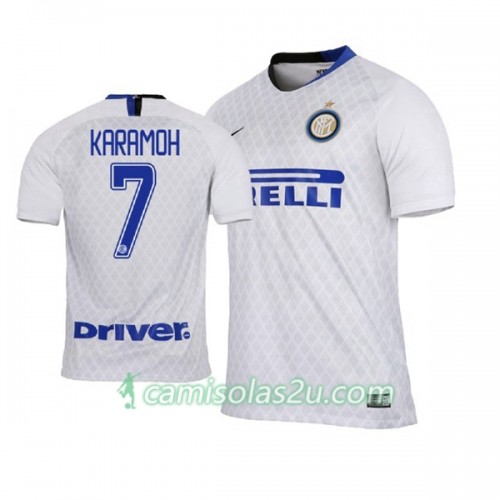 Camisolas de Futebol Inter de Milão Yann Karamoh 7 Equipamento Alternativa 2018/19 Manga Curta Camisolas de Futebol Inter de Milão Yann Karamoh 7 Equipamento Alternativa 2018/19 Manga Curta